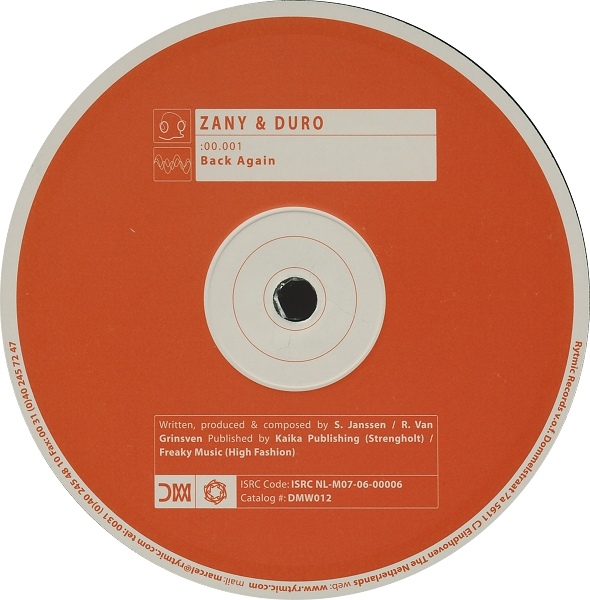 Zany - Back Agai